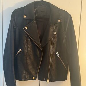 BlankNYC black faux leather moto jacket